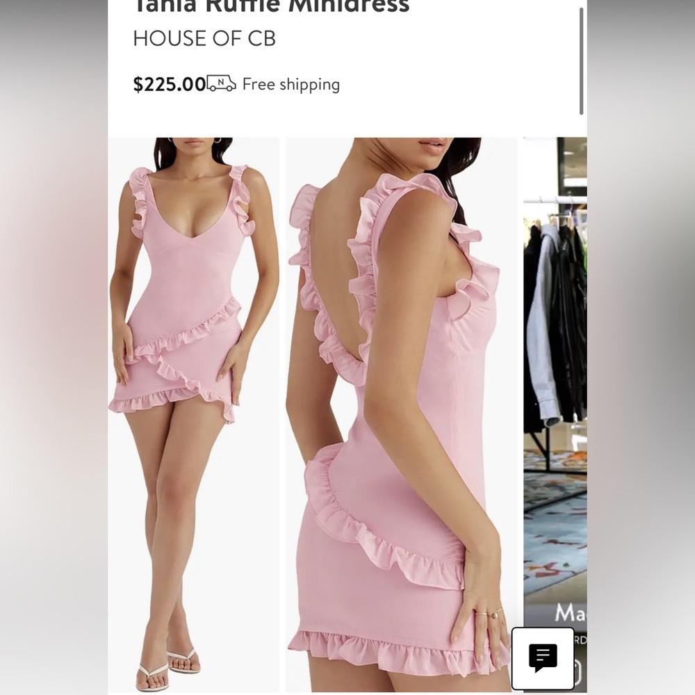 House of CB ruffle minidress